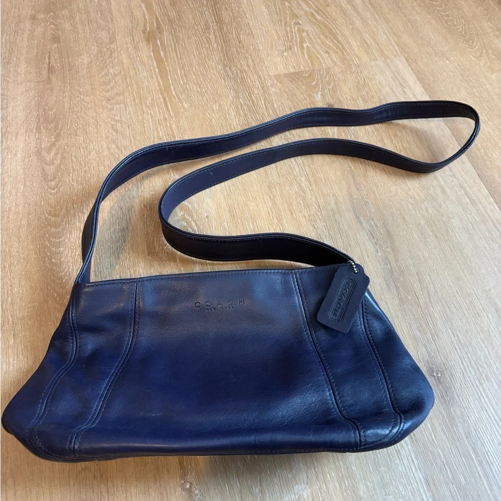 Coach Lexington Purple Leather Zip Crossbody Made In Dr Style 4186 - Picture 2 of 11